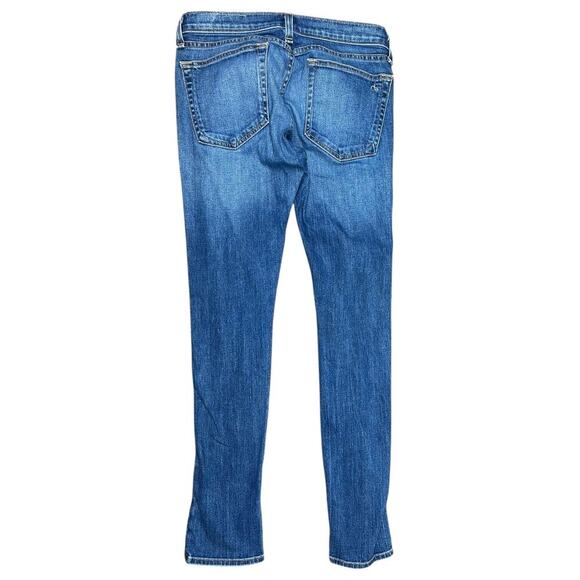 Rag & Bone Dre Ada Brigade Distressed Ripped Skinny Jeans size 26 Low Rise Denim - Picture 8 of 10